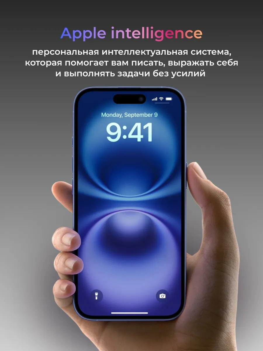 Смартфон Apple iPhone 16 256GB, White (Белый) Sim+E-Sim 2024 — фото 4
