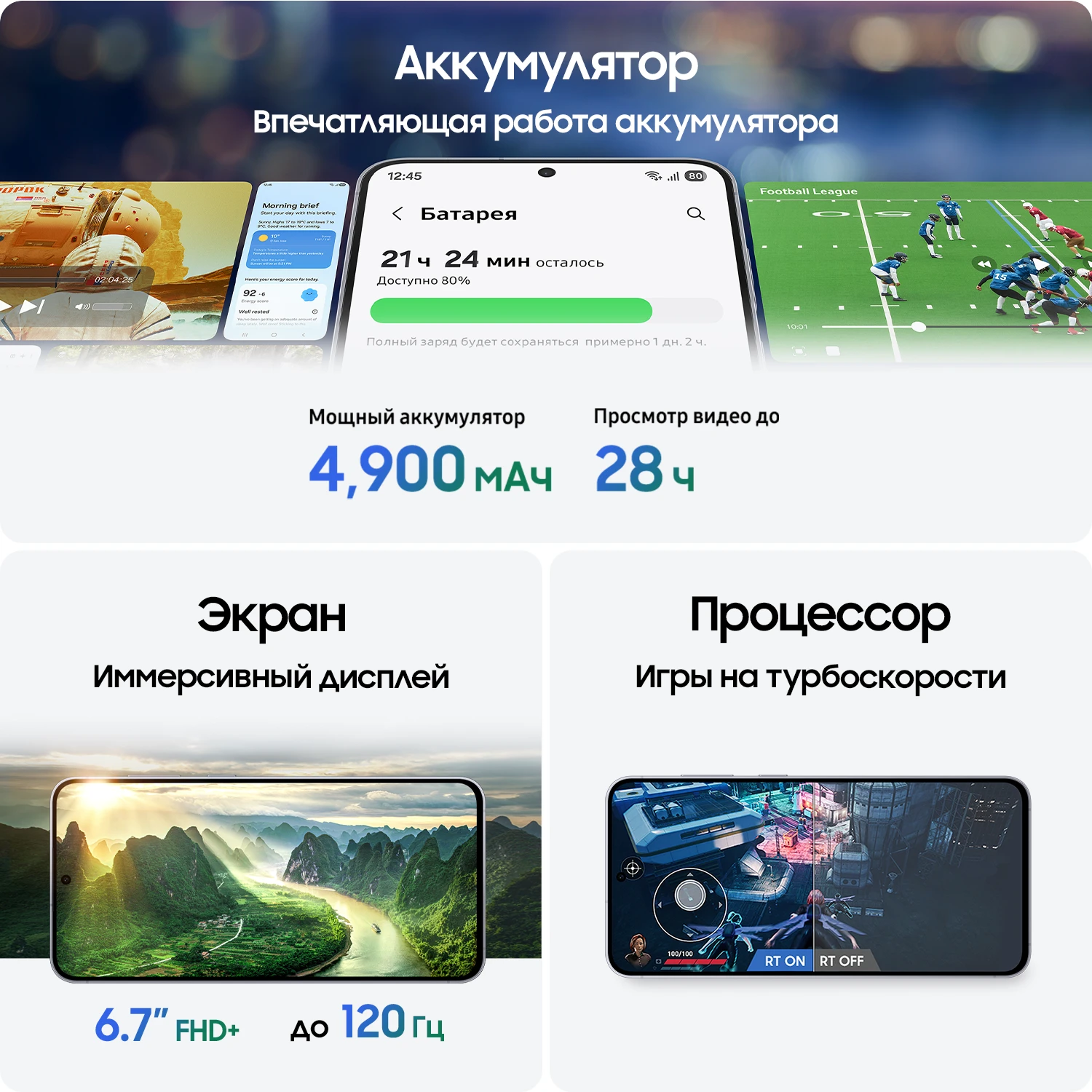 Смартфон Samsung Galaxy S25 FE 8/512Gb Global Navy (Синий) NFC — фото 1