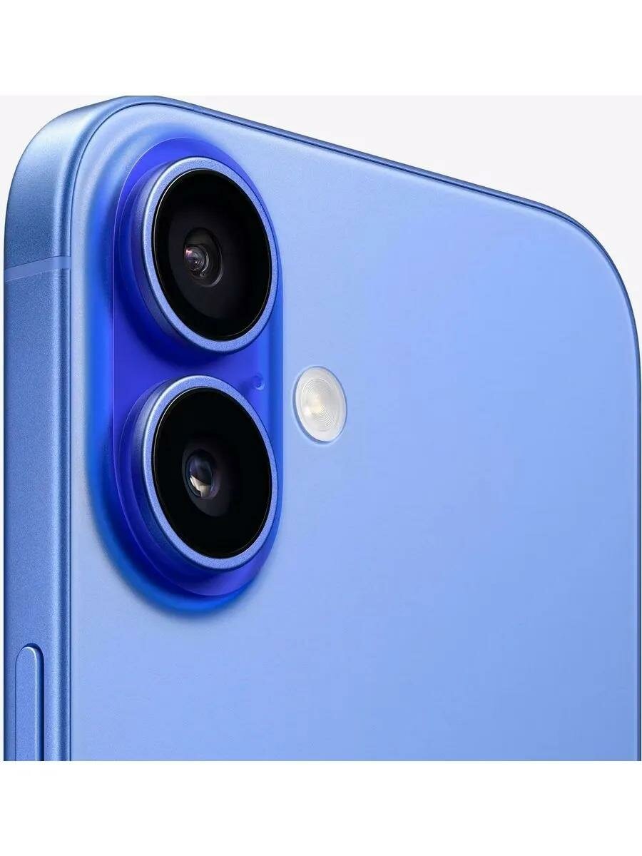 Смартфон Apple iPhone 16 128GB, Ultramarine (Синий) Sim+ESim 2024 — фото 4