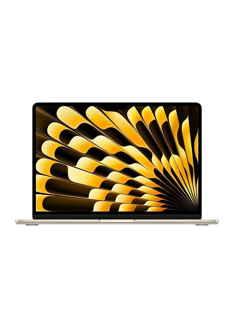 Ноутбук Apple MacBook Air 15 (M4, 10C CPU/10C GPU, 2025), 24 ГБ, 512 ГБ SSD, Starlight (сияющая звезда) — фото 1