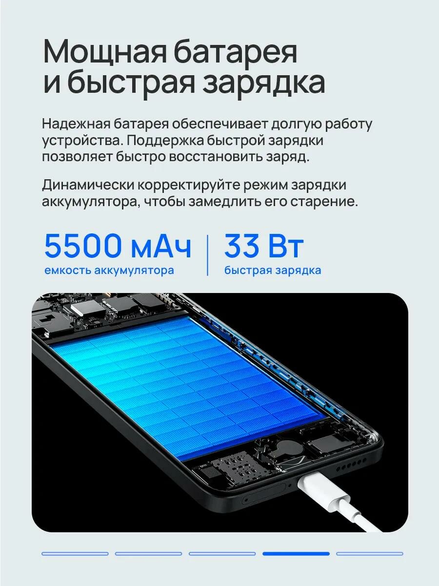 Смартфон Xiaomi Redmi Note 14S 8/256Gb (Midnight Black) Черный 2025 — фото 4