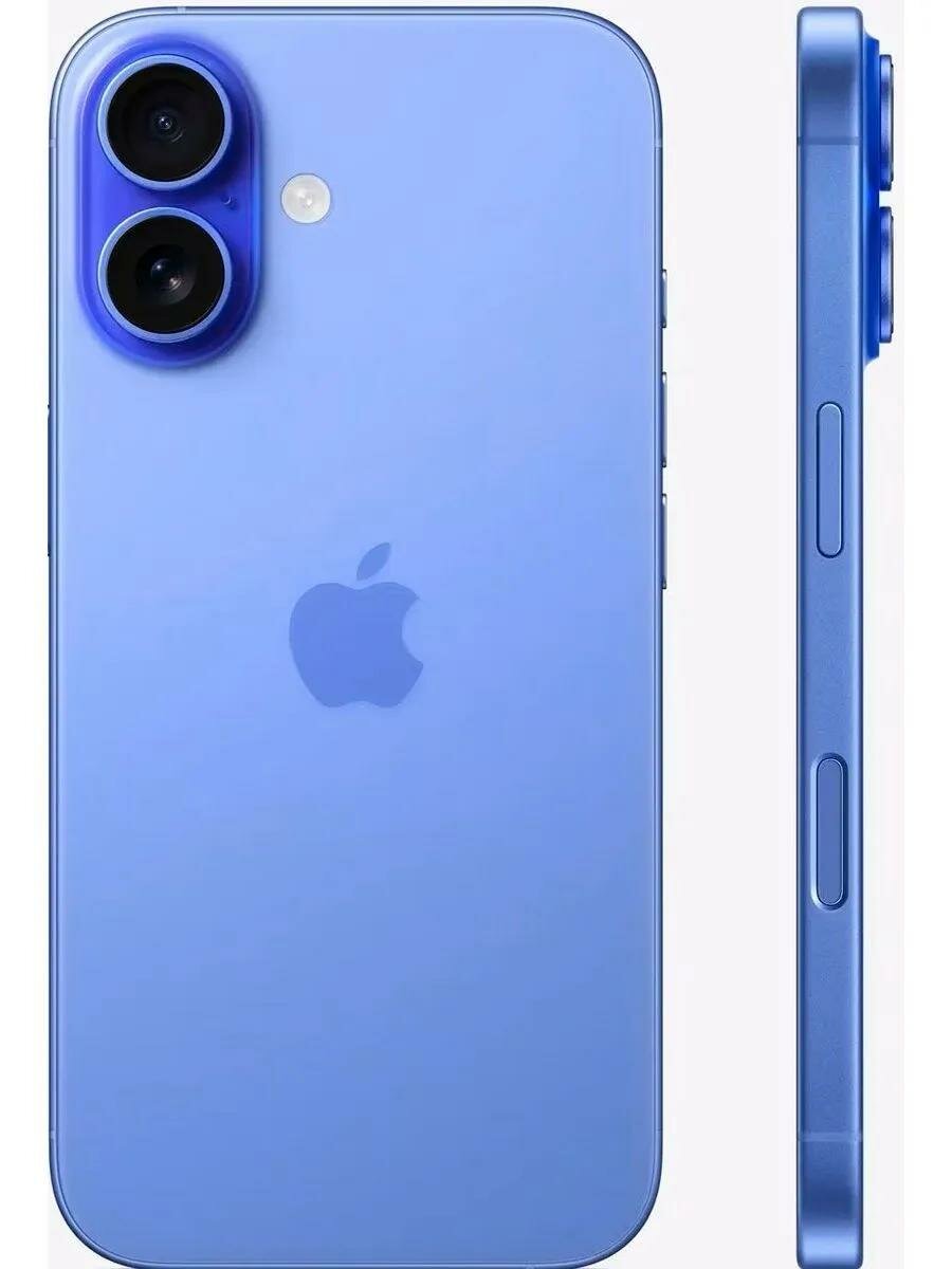 Смартфон Apple iPhone 16 128GB, Ultramarine (Синий) Sim+ESim 2024 — фото 2