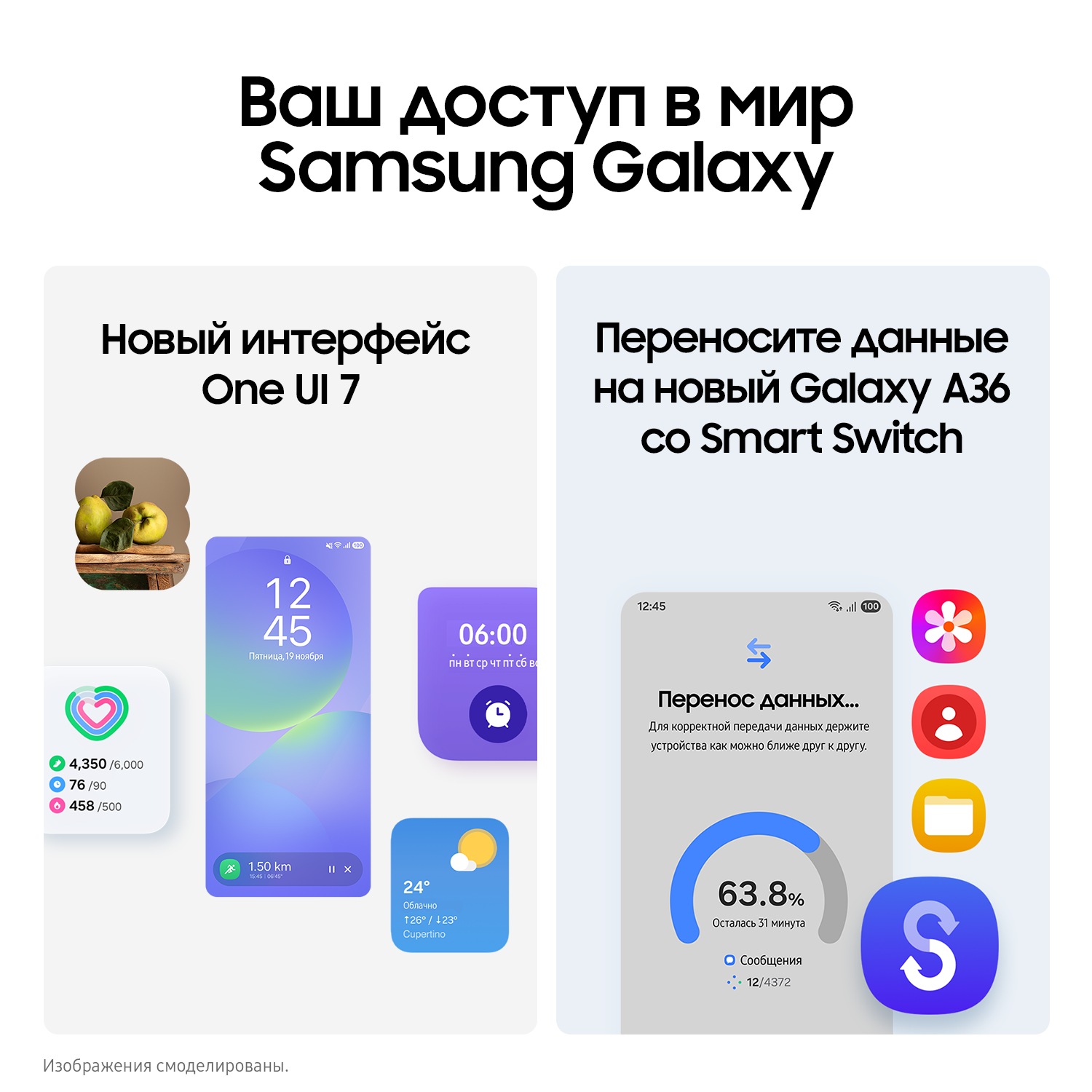 Смартфон Samsung Galaxy A36 5G 12/256Gb Черный Black 2025 NFC Global — фото 7