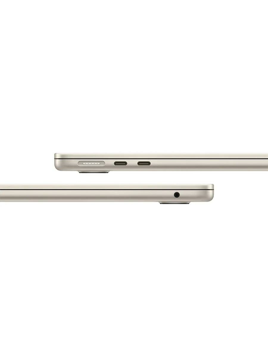 Ноутбук Apple MacBook Air 15 (M4, 10C CPU/10C GPU, 2025), 16 ГБ, 256 ГБ SSD, Starlight (сияющая звезда) — фото 3