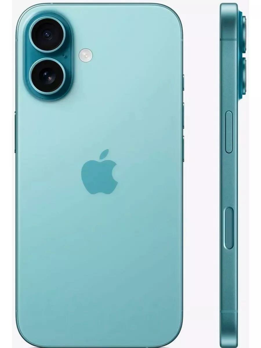 Смартфон Apple iPhone 16 128GB, Teal (Бирюзовый) Sim+ESim 2024 — фото 3