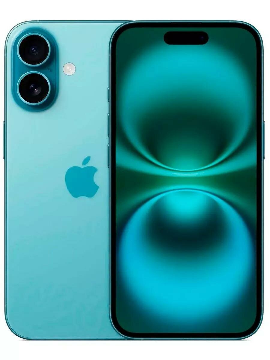 Смартфон Apple iPhone 16 128GB, Teal (Бирюзовый) Sim+ESim 2024 — фото 1